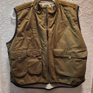 Pine Peak Blue Vest mens size 14/16 (Large) green hunting. fishing, vintage